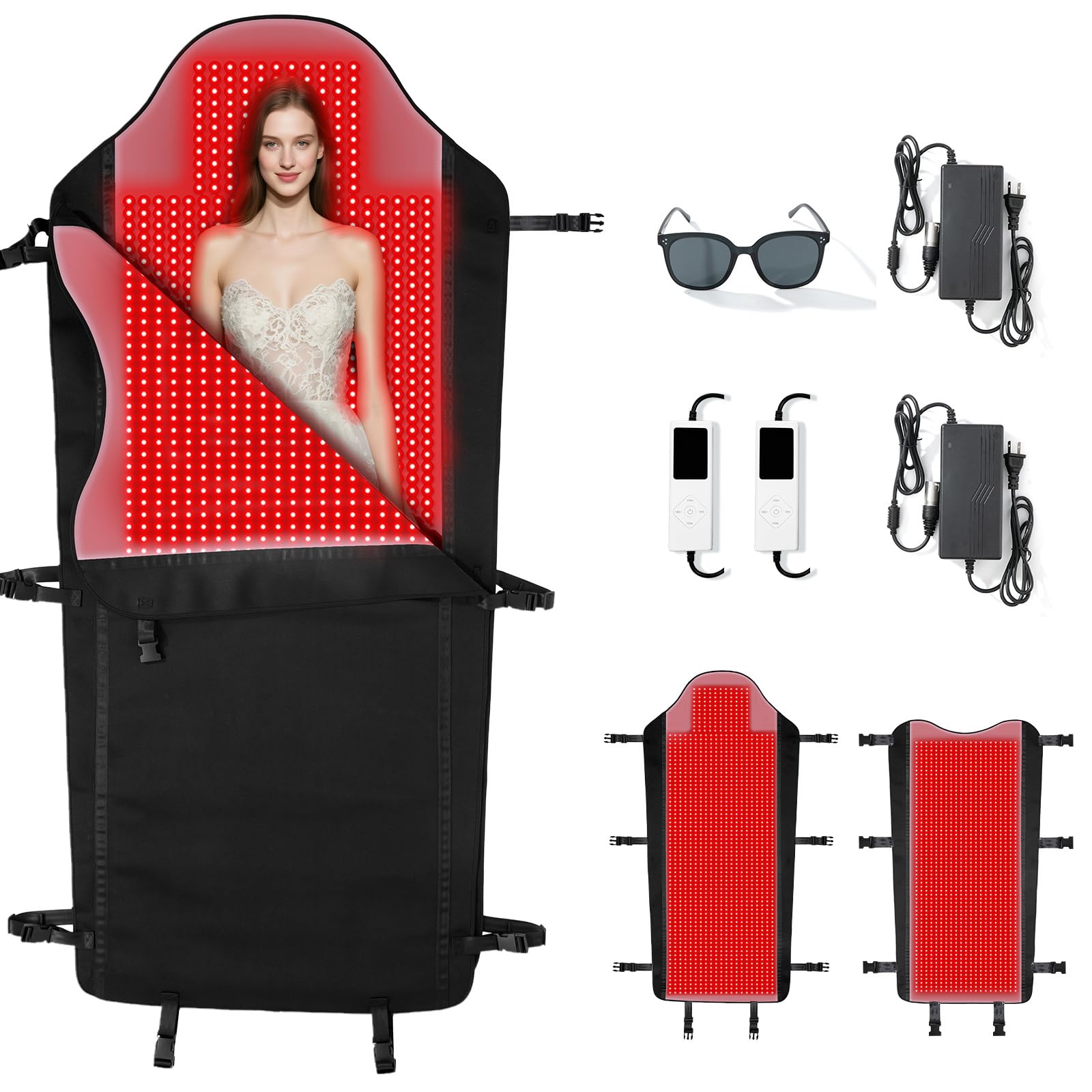 Tapis Svlseiia de lumière rouge pour tout le corps, relaxation potentielle.