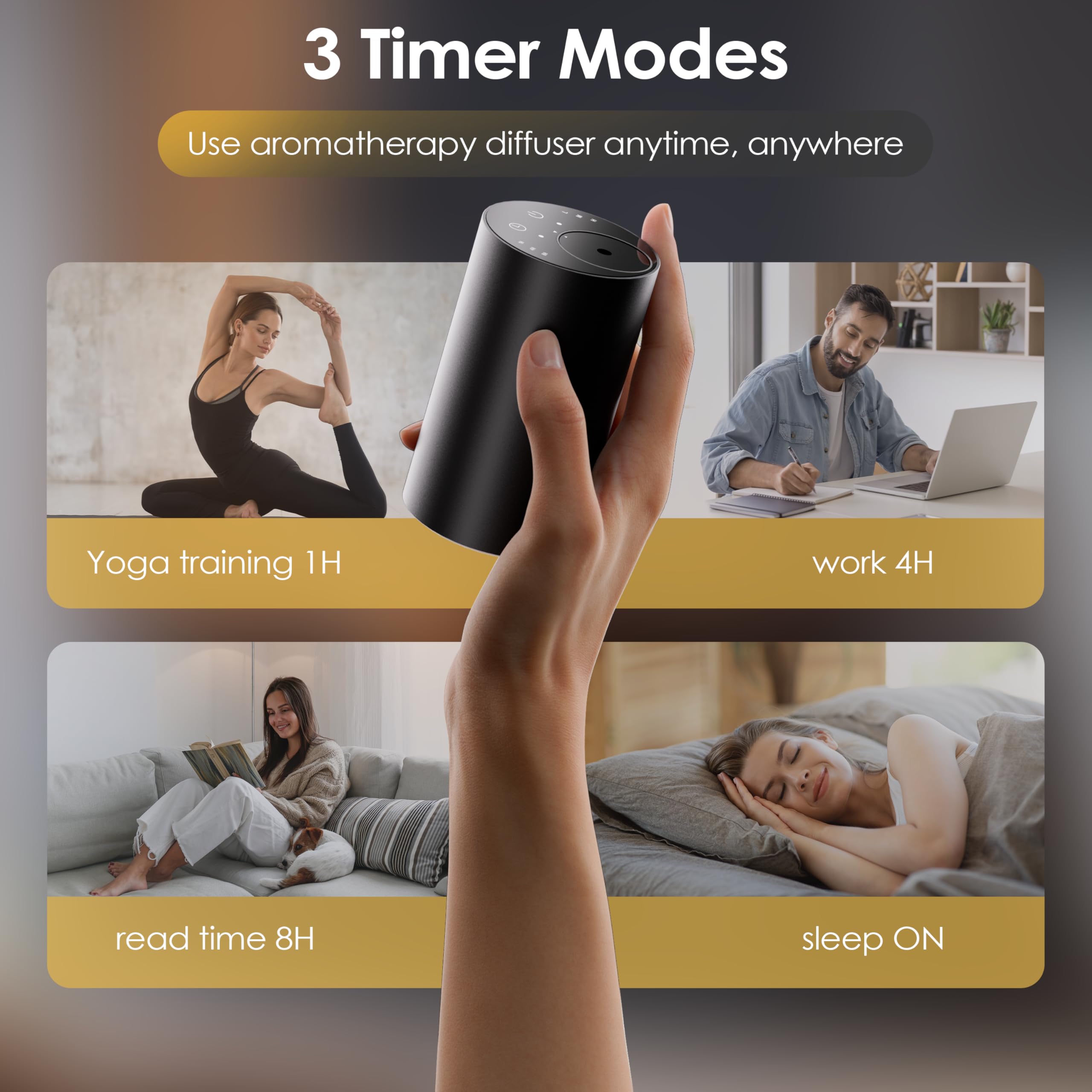 SVNWKRE diffuseur minuterie 1/4/8h avec arrêt automatique