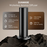 SVNWKRE diffuseur sans eau noir, ambiance salon chic et durable.