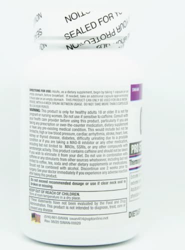Étiquette Swan Extreme OxyElite Pro Strength affichant les ingrédients principaux