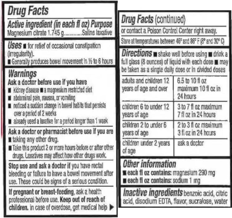 Emballage Swan Magnesium Citrate visible avec informations claires.