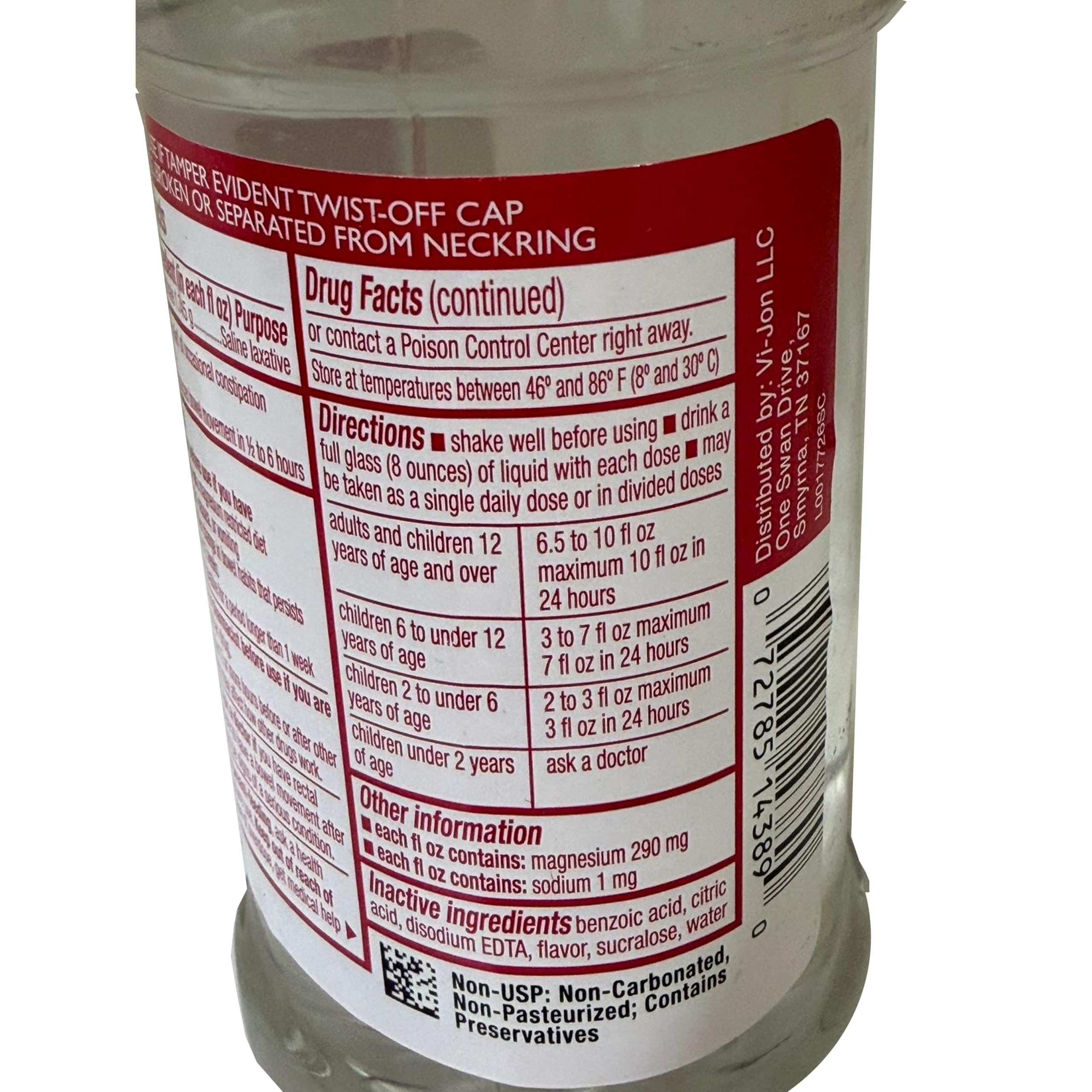 Swan Magnésium Citrate cerise; dose précise et pratique.