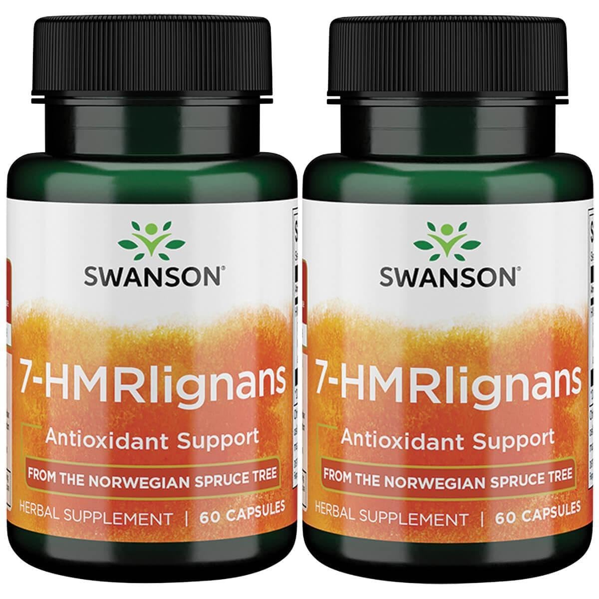 Swanson 7-Hmrlignans – bouteille et gélules, soutien potentiel à la vitalité générale.