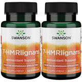 Swanson 7-Hmrlignans – bouteille et gélules, soutien potentiel à la vitalité générale.
