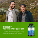 Swanson Acétyl-L-Carnitine dosage facile pour prise régulière.