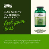 Swanson Acide chlorhydrique Pepsine – emballage complet et protège.