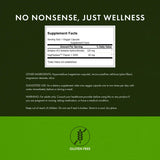 Swanson Acide chlorhydrique Pepsine – étiquette claire montrant ingrédients végétaux du spectre complet.