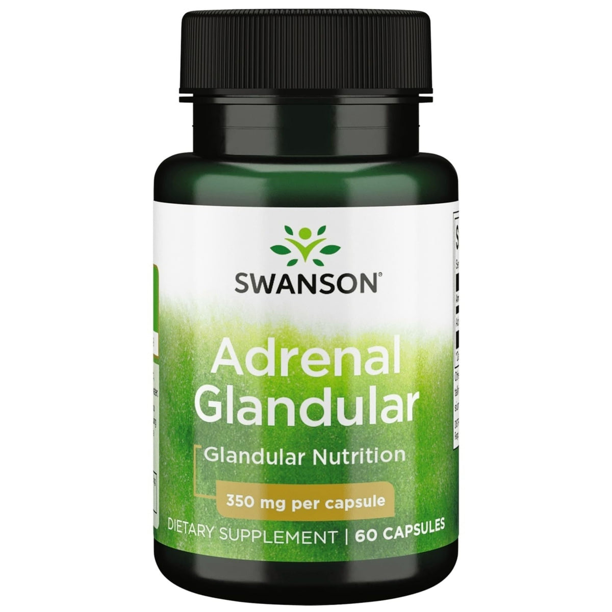 Capsules Swanson glandulaires surrénales faciles à prendre au quotidien.
