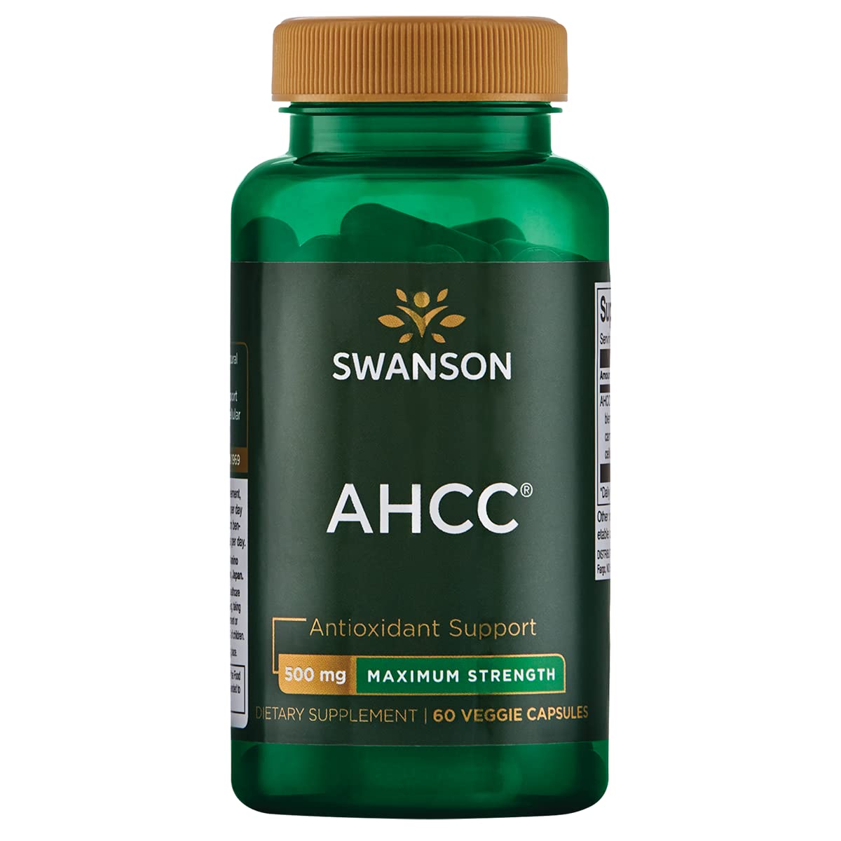 Swanson AHCC capules soutenant l'immunité quotidienne.