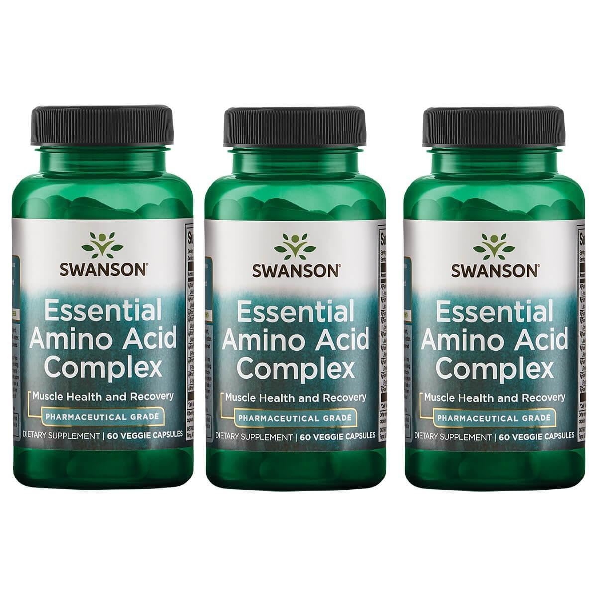 Swanson Ajipure 9 acides aminés essentiels, flacon de gélules: soutien potentiel à la récupération musculaire.