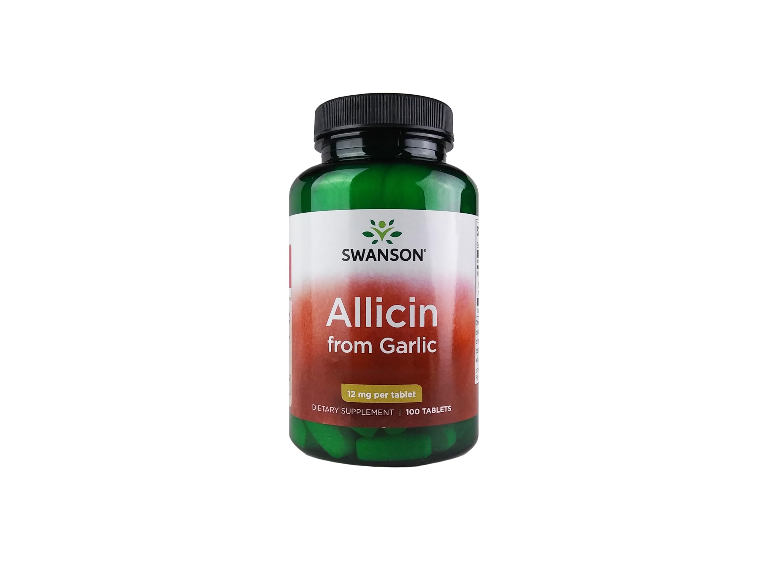 Swanson Allicin: tablettes d'ail en emballage pratique.