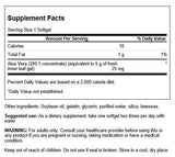 Swanson Aloe Vera bouteille de 100 gélules, usage quotidien potentiel.