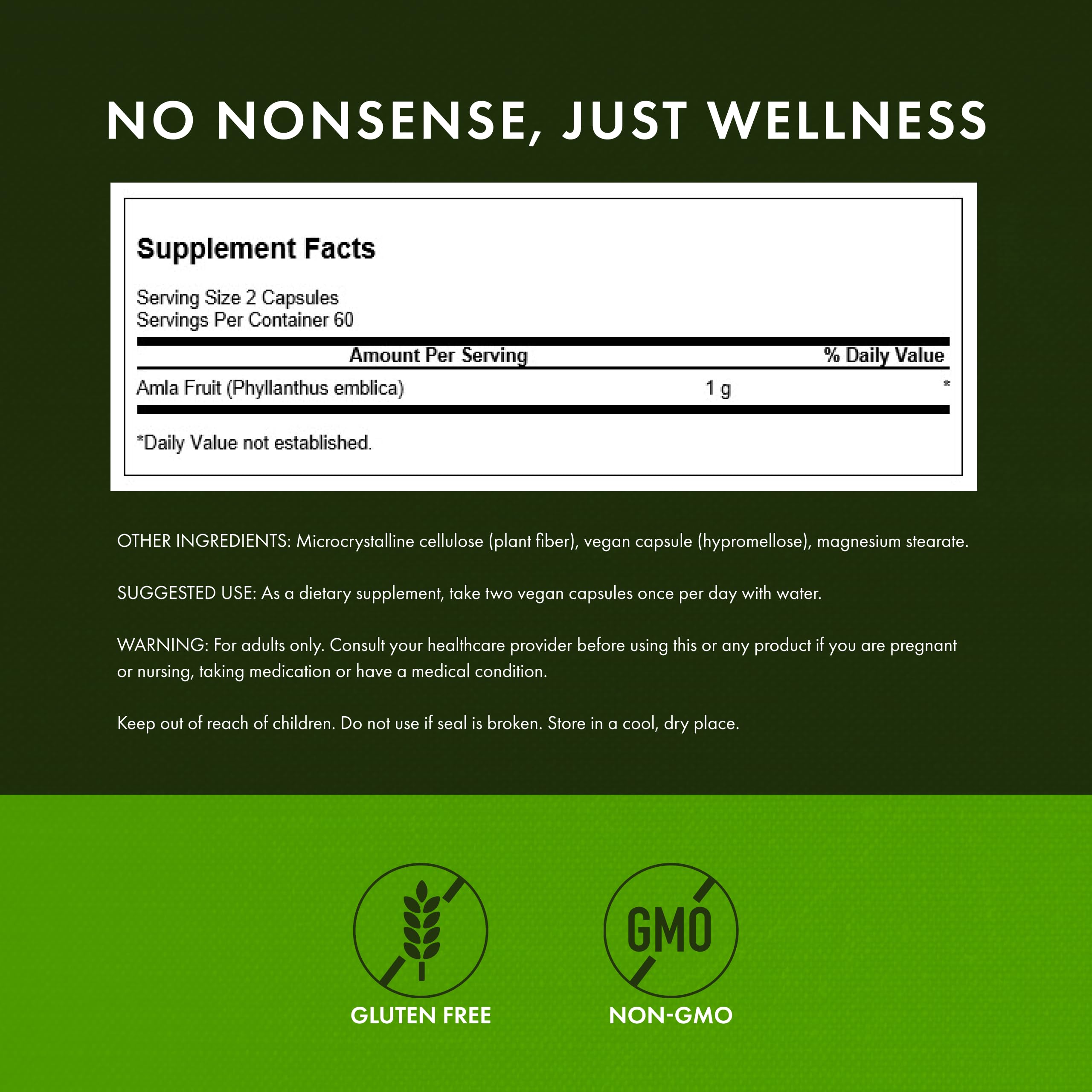 Swanson Amla Fruit – capsules-500mg, formulation naturelle pour soutenir l'énergie.