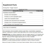 Swanson Anti-Gas Enzyme – capsules végétales pratiques pour digestion quotidienne.
