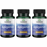 Swanson Apigénine, boîte de 90 gélules, présentation et dosage 50 mg pour relaxation nocturne