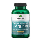 Swanson L-Arginine 850 mg, bouteille, soutien potentiel à l’énergie lors d’activités quotidiennes.