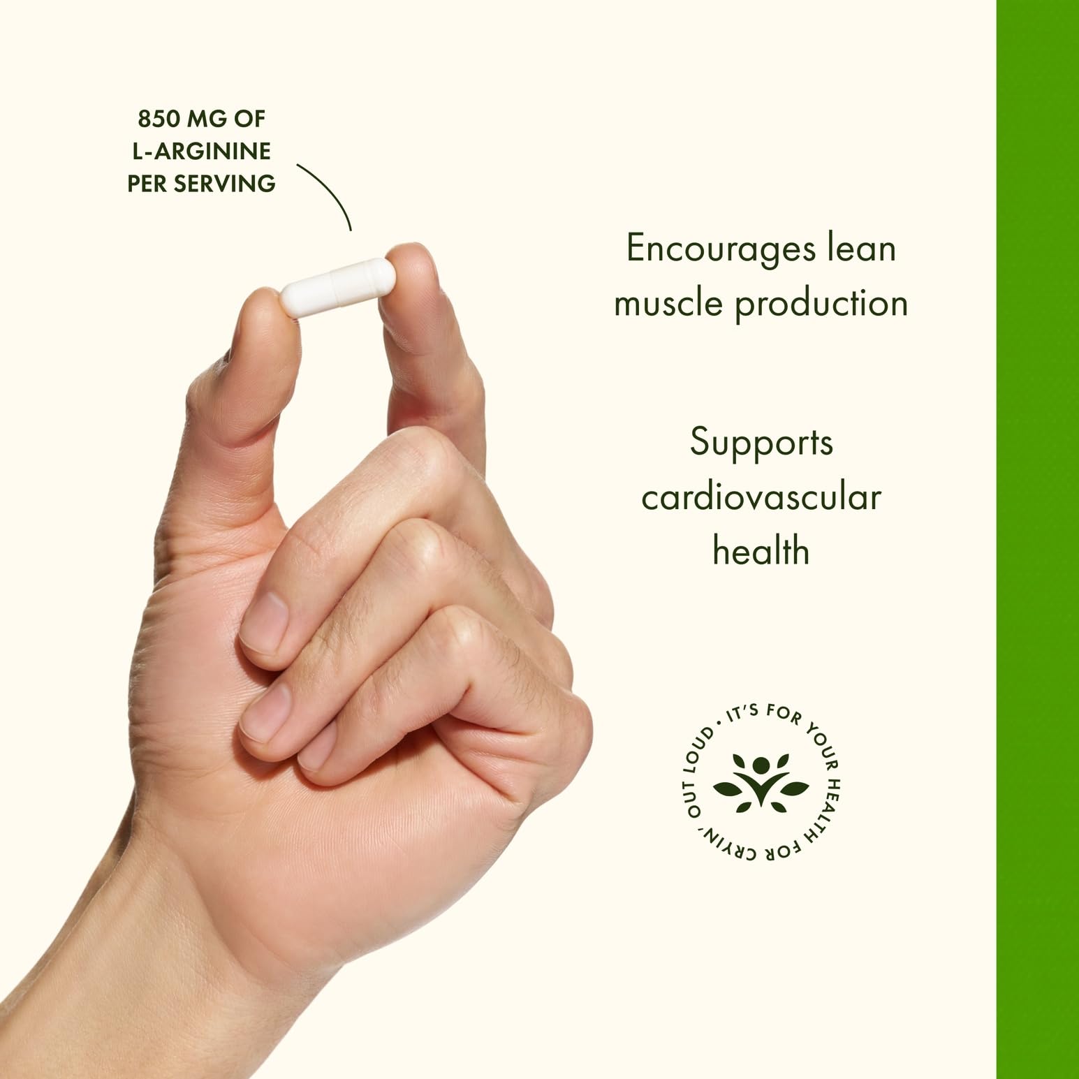 Swanson L-Arginine 850 mg, conseils de dosage faciles à suivre.