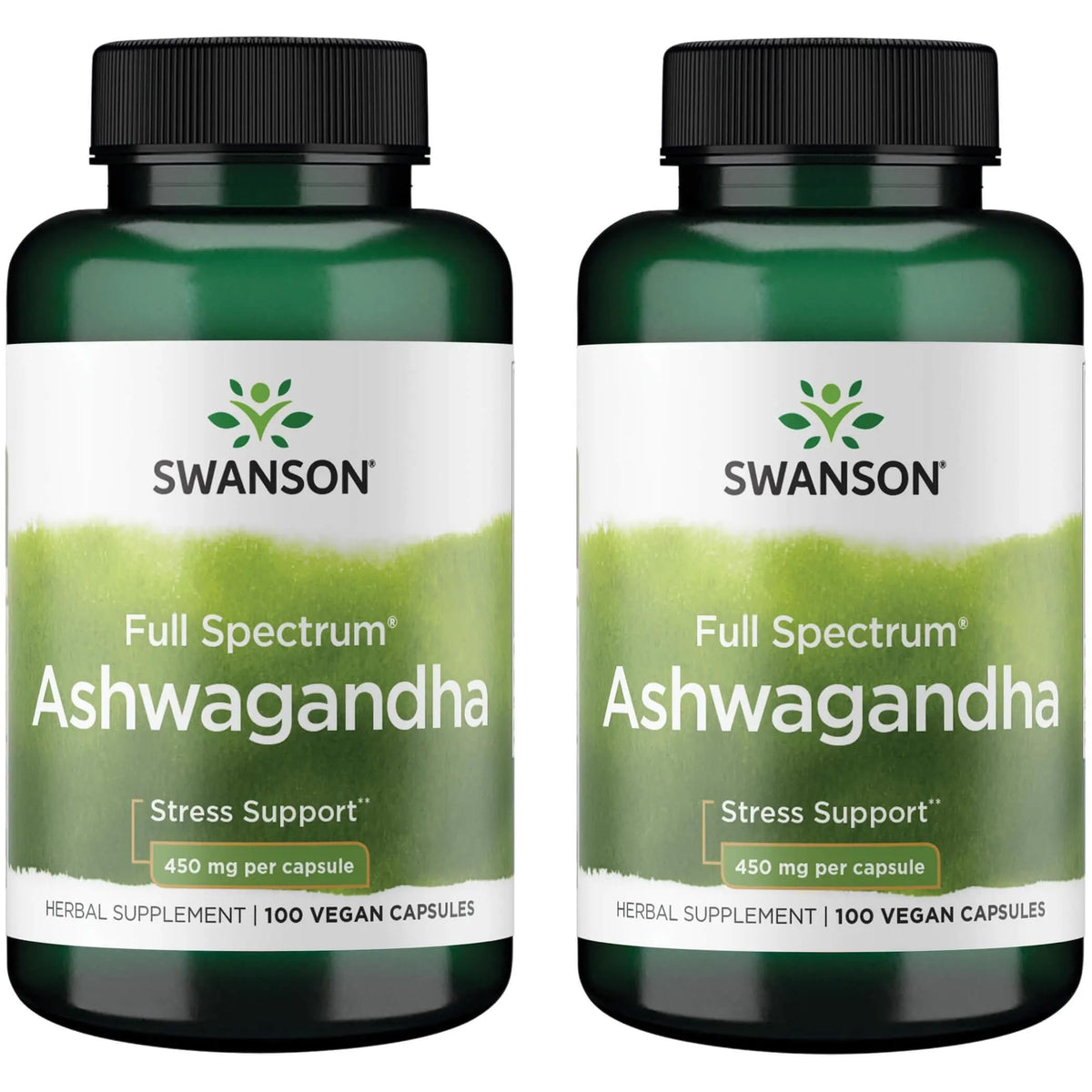 Swanson Ashwagandha Poudre : bouteille de capsules pour le bien-être quotidien