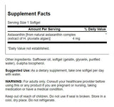Swanson Astaxanthin: actif antioxydant pour le corps et l énergie au quotidien.