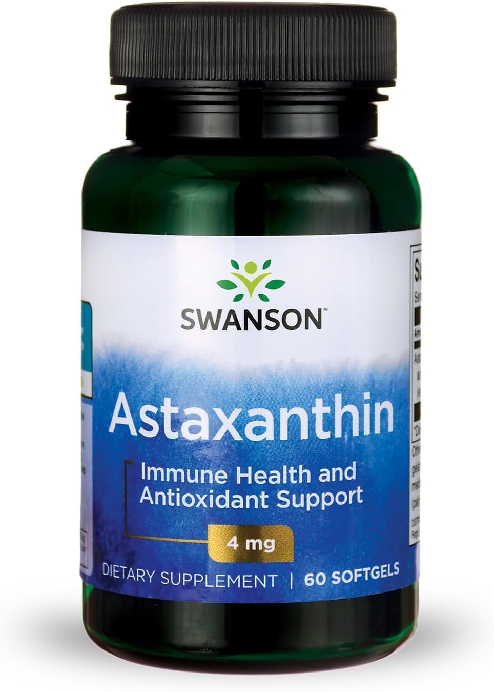 Swanson Astaxanthin: capsules softgel pour soutenir la vision et les yeux au quotidien.