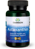 Swanson Astaxanthin: capsules softgel pour soutenir la vision et les yeux au quotidien.