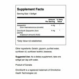 Swanson Astaxanthine et Zeaxanthine — gélules, apport nutritionnel pour la santé oculaire.