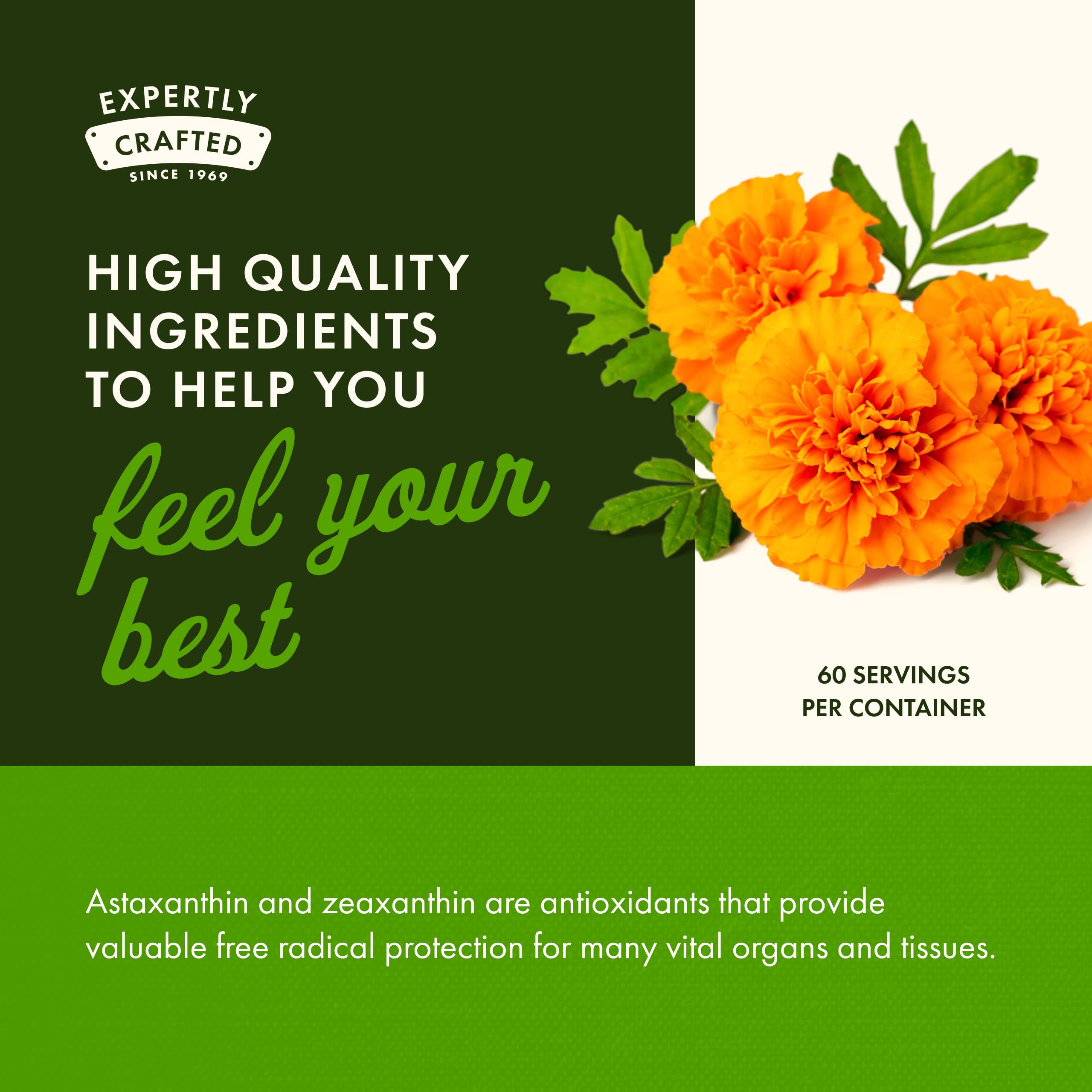 Visuel du pack Swanson astaxanthine-zeaxanthine, produit moderne et fiable
