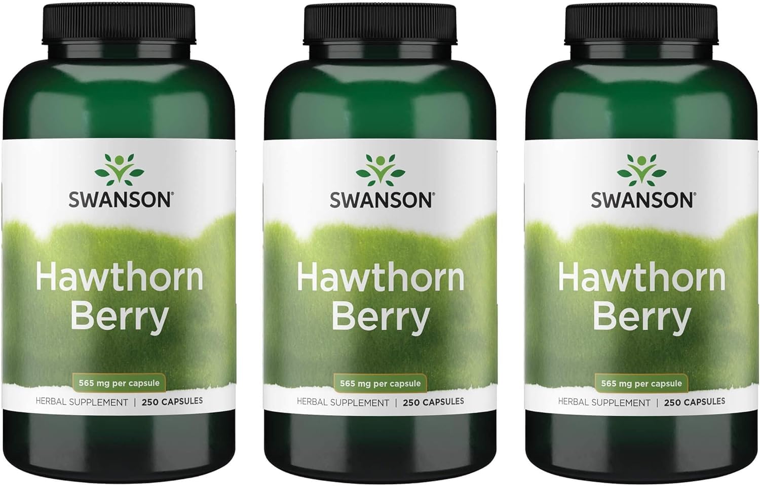 Swanson Aubépine Baies – bouteille montrant un complément antioxydant.