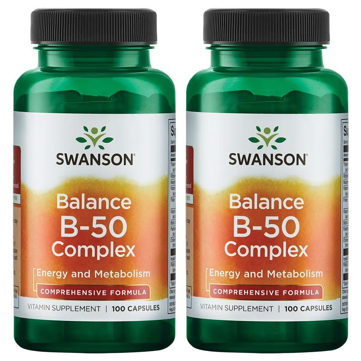 Swanson B-50 Complex - boîte énergie et métabolisme pour quotidien
