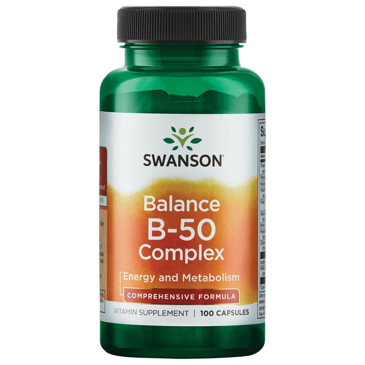 Swanson B-50 Complex: capsules dans la bouteille, soutien énergie.