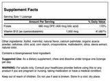 Swanson B12 acide folique – flacon ouvert, facilité d'utilisation au quotidien.