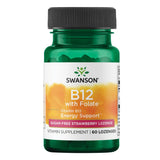 Swanson B12 acide folique – tablettes, soutien potentiel d'énergie et vitalité.