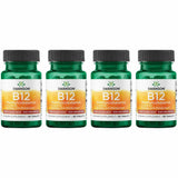 Swanson B12 méthylcobalamine, bouteille recto, énergie potentielle et soutien nutritionnel