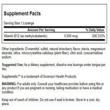 Swanson B-12 sublinguale 5 mg, boîte: utilisation quotidienne pratique.