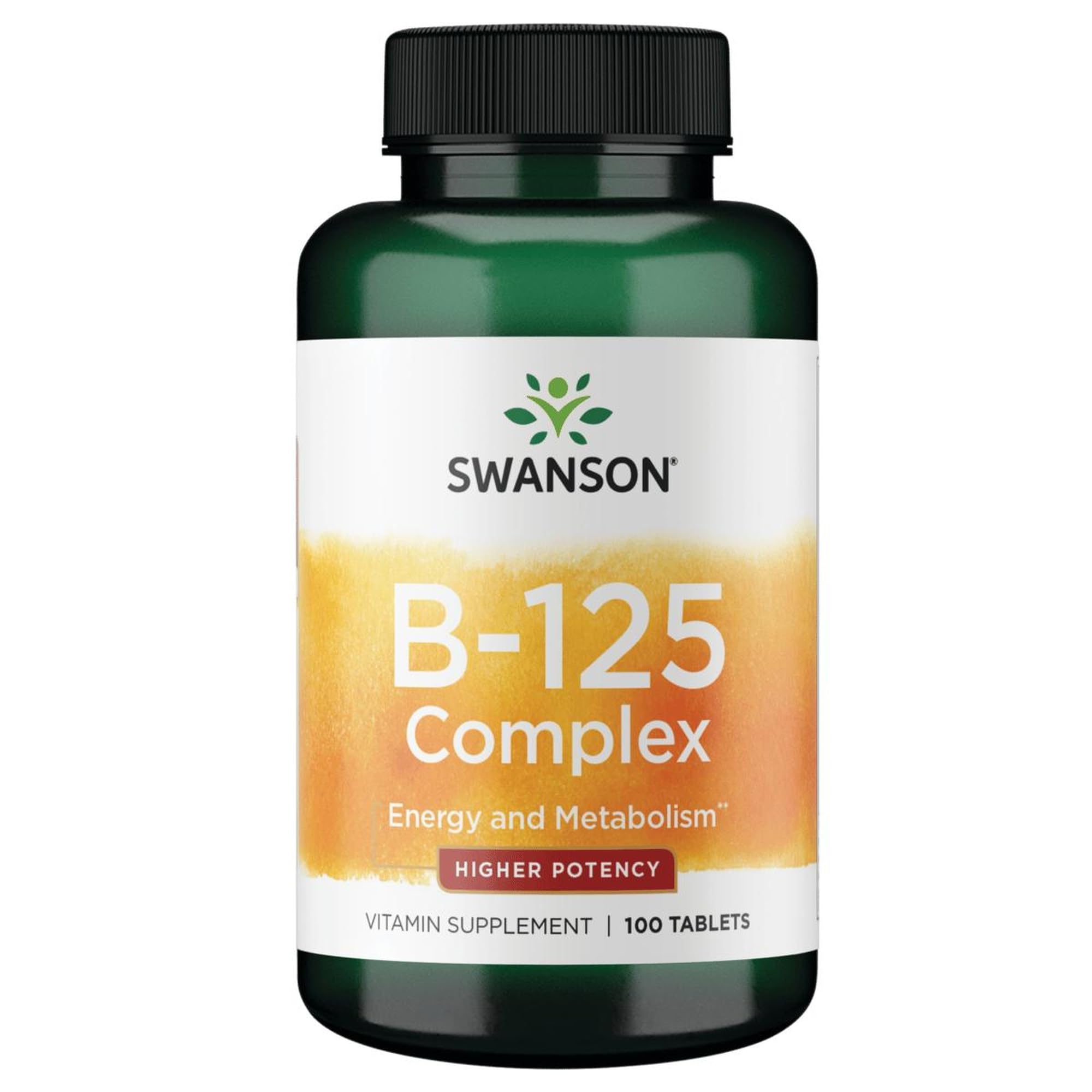 Swanson B-125 Complexe – bouteille, soutien potentiel au système nerveux et énergie au quotidien.