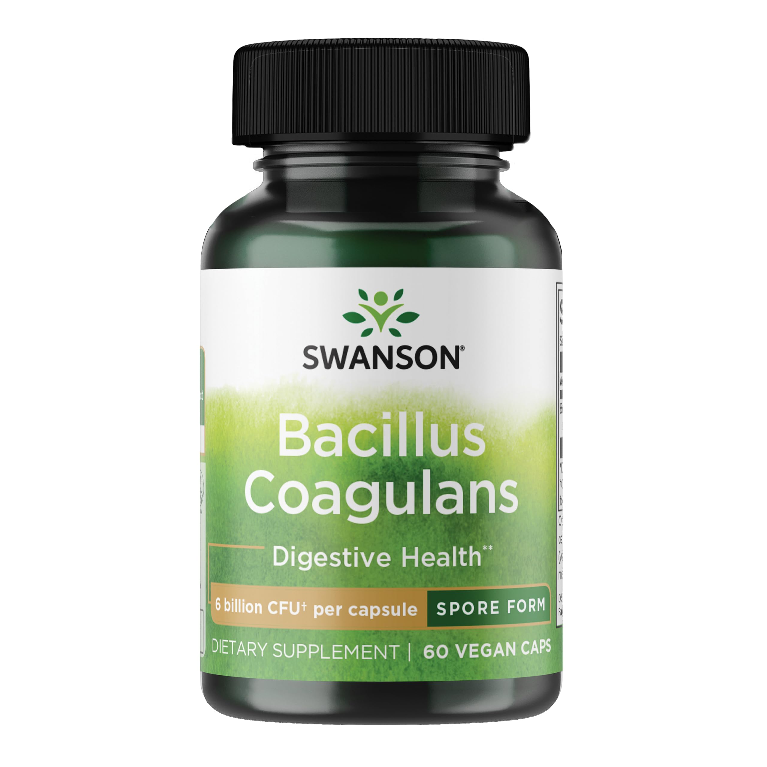 Swanson Bacillus Coagulans cap-sans-refrigeration: probiotiques stables pour soutien digestif potentiel tout au long de la journée