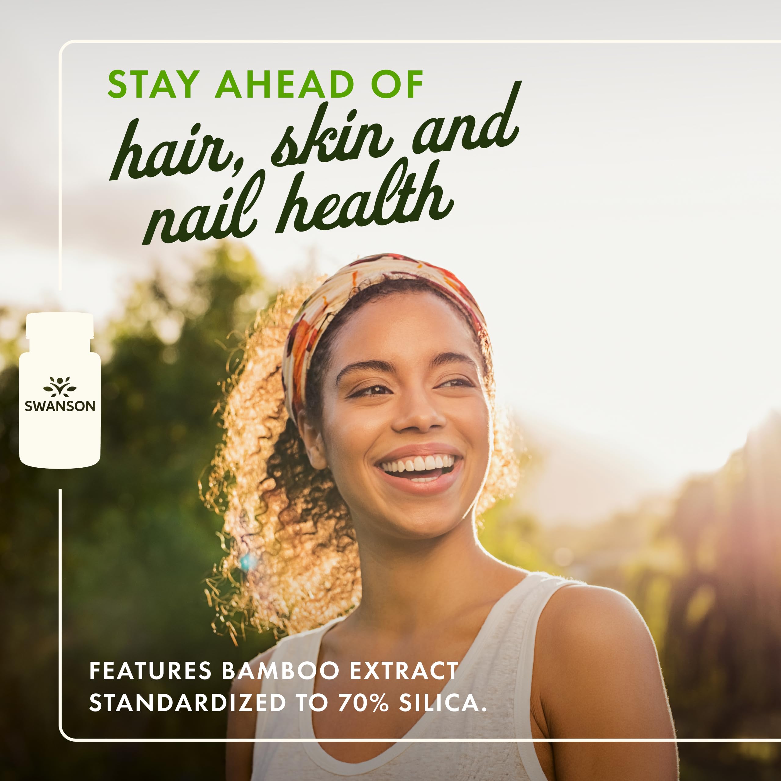 Swanson Extrait de Bambou - silice 70%, peau et ossature