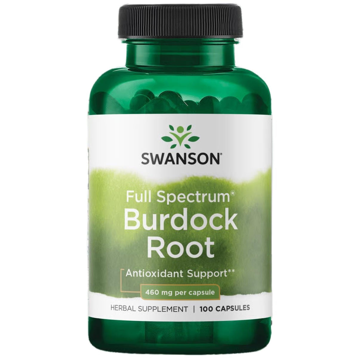 Swanson Bardane: bouteille de gélules pour soutien potentiel à l'énergie et au bien-être