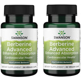 Swanson Berberine Advanced: bouteille fermée, soutien potentiel à la santé générale.