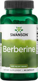Swanson Berberine: flacon avec capsules vegan, soutien potentiel au métabolisme.