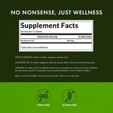 Swanson Berberine: étiquette non-GMO et gluten-free sur l'emballage.