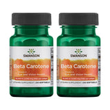 Swanson Bêta-Carotène, bouteille gélules douces, potentiel soutien peau et vision.