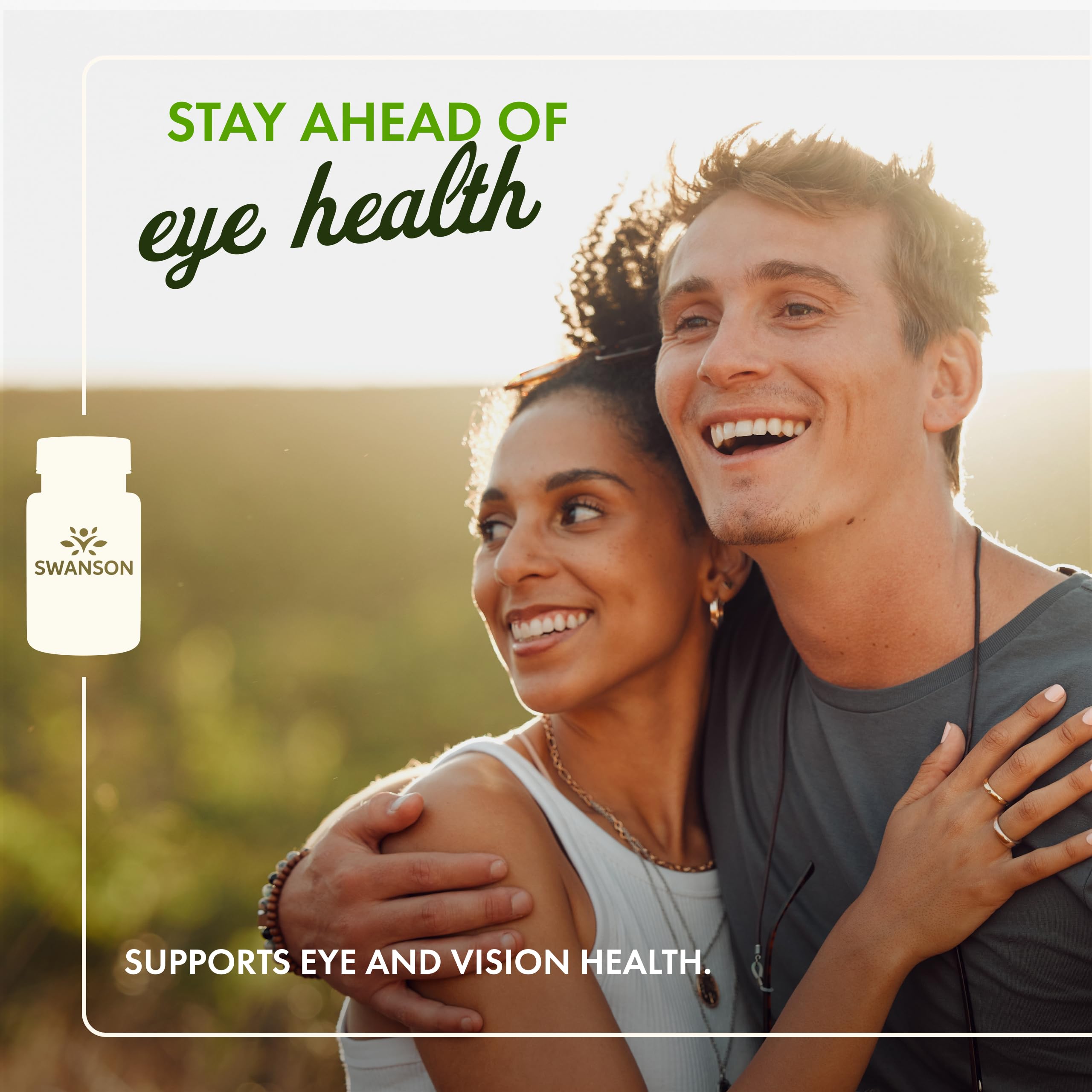 Swanson Bêta-Carotène capsules empilées pour vision et immunité.