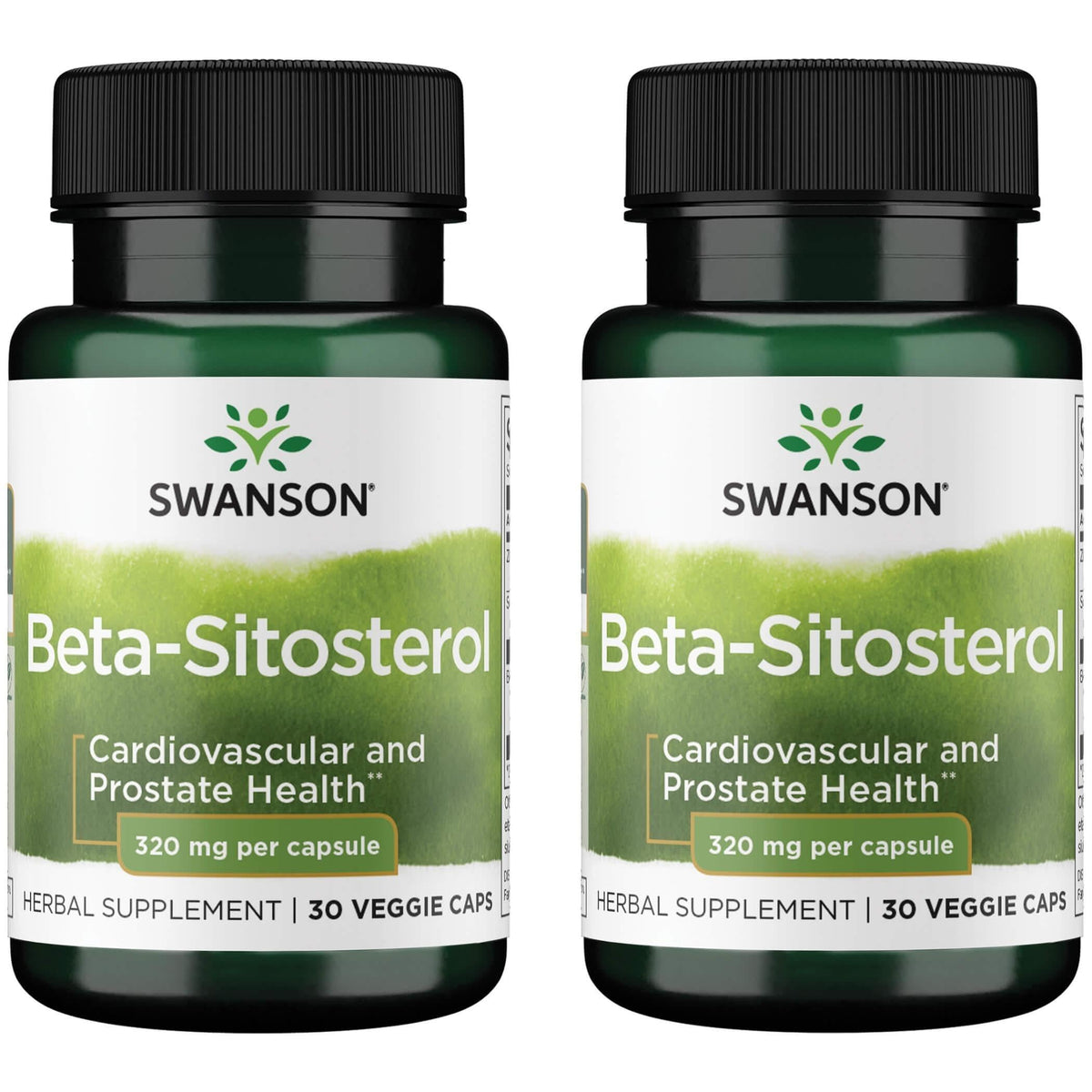 Swanson bêta-sitostérol haute puissance, capsules végétales pour un soutien nutritionnel quotidien.