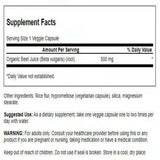 Capsules Swanson de betterave lyophilisée dans une bouteille prête à emporter.