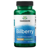 Swanson Bilberry Extra Puissance – Bouteille ouverte, soutien potentiel à la vue.