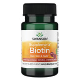 Swanson Biotine Sublingual 5000 mcg, comprimés sous langue, soutient énergie et cheveux sains