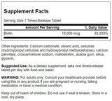 Swanson Biotine capsules – soins des cheveux et des ongles, routine quotidienne.