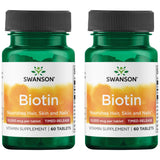 Swanson Biotine libération contrôlée pour cheveux, peau et ongles