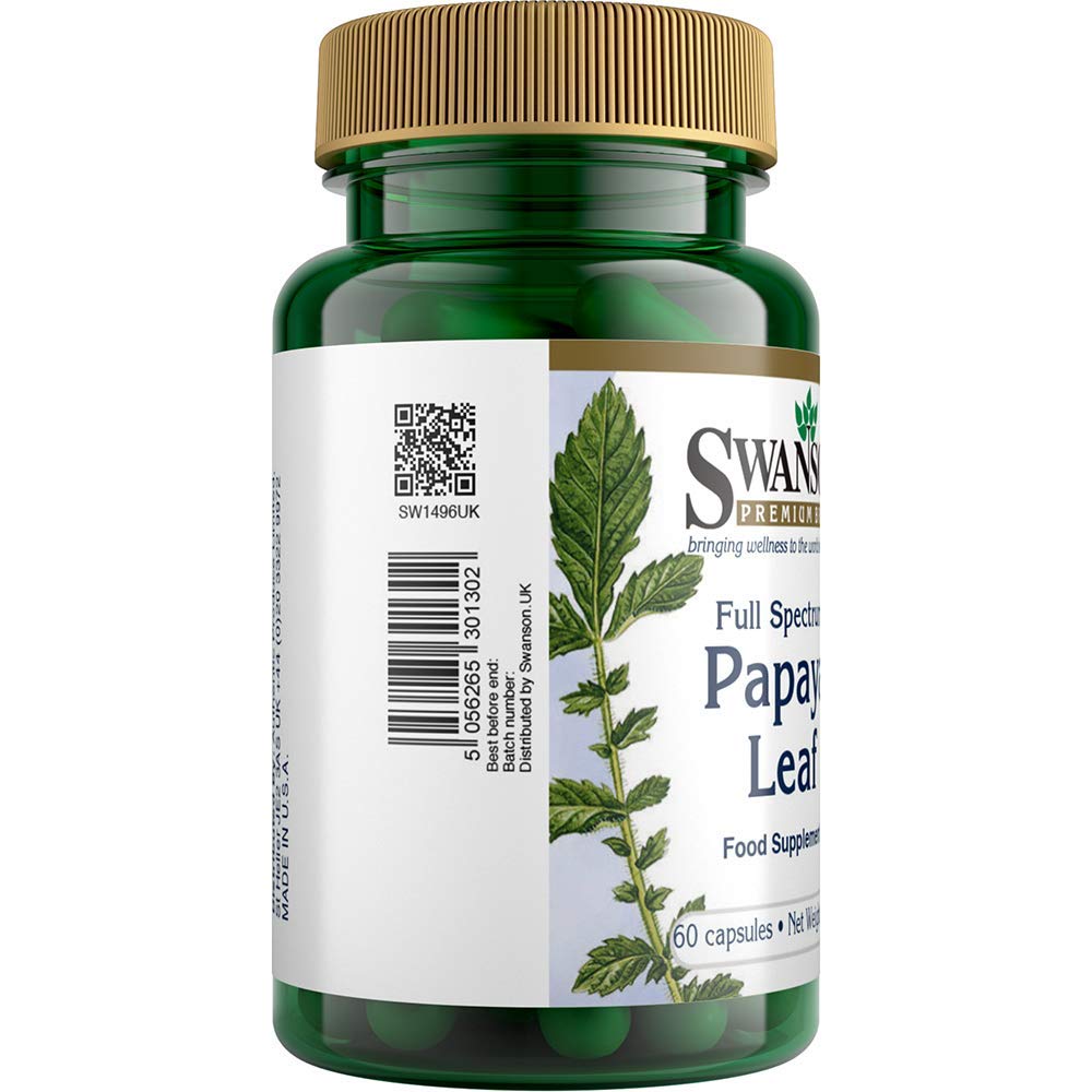 Boîte Swanson capsules papaye: format pratique pour une utilisation régulière